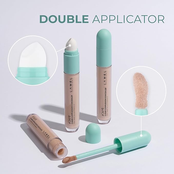 LAMEL OH my Clear Face Concealer - Vitamin E & Tea Tree Extract - Skin Care, Moisturizing & Waterproof - Anti-Aging Formula - Brightening & Protection, 405-0,23 fl.oz-VivaGrace Women