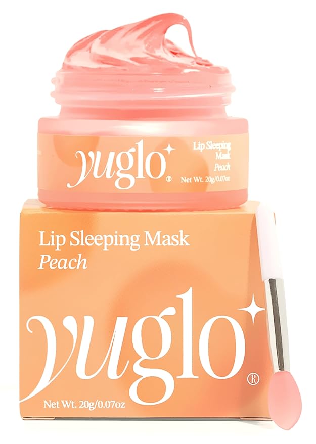 Moisture & Collagen Booster Lip Sleeping Mask - Treatment to Restore, Hydrate & Plump Dry Chapped Lips - Peach-VivaGrace Women
