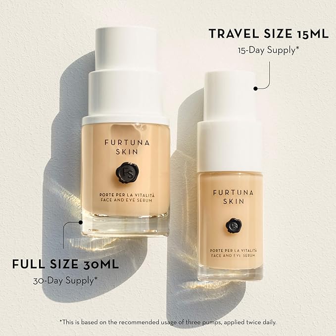 Face & Eye Serum - Dual-Use Formula to Lift, Reduce Puffiness and Even Tone, Wild-Foraged Botanicals, Vegan, Dermatologist Tested, EWG Verified, 15ml-VivaGrace Women