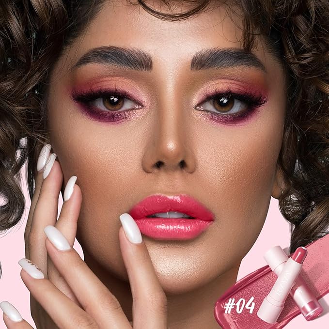 2PCS Tinted Lip Balm Chapstick with Color, Natural Semi - Gloss Finish, Hydrating/Coloring 2 in 1 Moisturizer Lip Stick for Girls & Women #01＋#04-VivaGrace Women