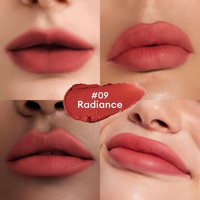 ITY Velvet Matte Finish Lip Stain-Mousse Textured Lip Clay, Conceals Lip Lines, Rich Pigment Lip Tint Lipsticks,2 Pack, 0.14 oz (4g) in Ruby, Radiance-VivaGrace Women