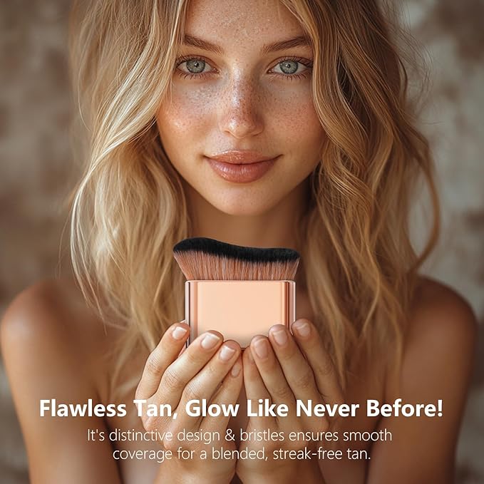 docolor Self Tanner Brush Body Makeup Brush for Flawless Face and Body Makeup, Sunless Tanner Blending Brush Body Brush for Self Tanner, Bronzer, Foundation, Vegan & Cruelty Free-VivaGrace Women