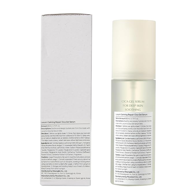 Calming Repair Cica Gel Serum, Centella Mist, Facial Spray, 2.70 fl. oz-VivaGrace Women