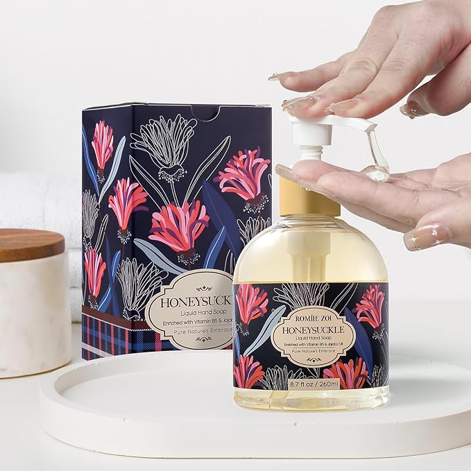 Liquid Hand Soap with Gift Box - Honeysuckle - 260ml/ 8.7 fl.oz