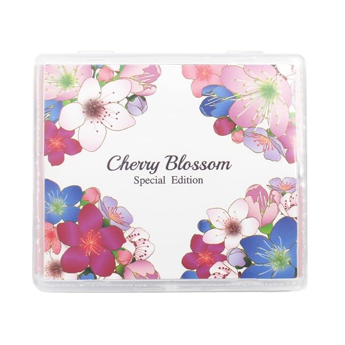 [100 Counts + Mirror Case] Cherry Blossom Natural Oil Blotting Paper for Face Korean with Mirror Case-VivaGrace Women