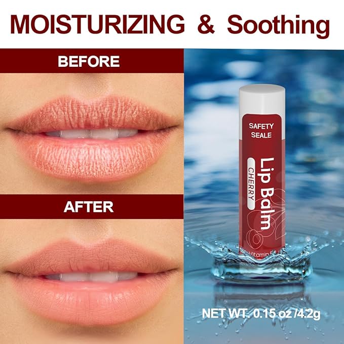 84 Pack Natural Lip Balm Bulk with Vitamin E and Coconut Oil Valentine's Day best choice- Moisturizing, Soothing, and Repairing Dry and Chapped Lips - 14 Flavors - Non-GMO-VivaGrace Women