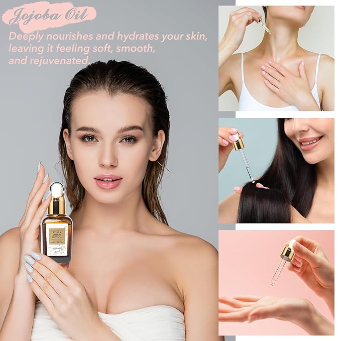 Mothers Day Gifts for Mom Rose & Cherry Blossom Spa Gift Set for Women - 19-Piece Luxury Bath & Body Care Kit with Necklace, DIY Chain, Shower Gel | Valentine's Day, Christmas Gifts for Her, Wife-VivaGrace Women