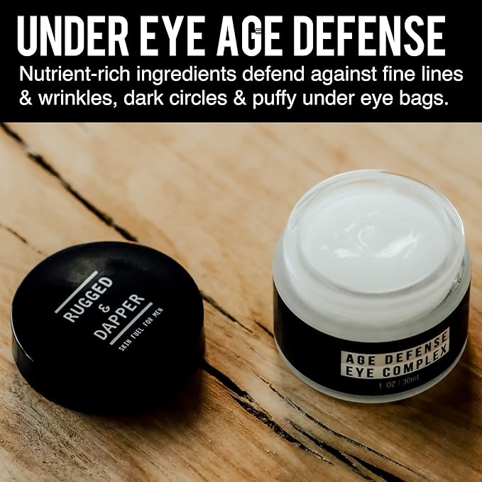 Men's Eye Cream for Dark Circles, Puffiness, Wrinkles & Puffy Eyes, Unscented Gel with Hyaluronic Acid, Vitamin E, Argan Oil, 1 Fl Oz-VivaGrace Women