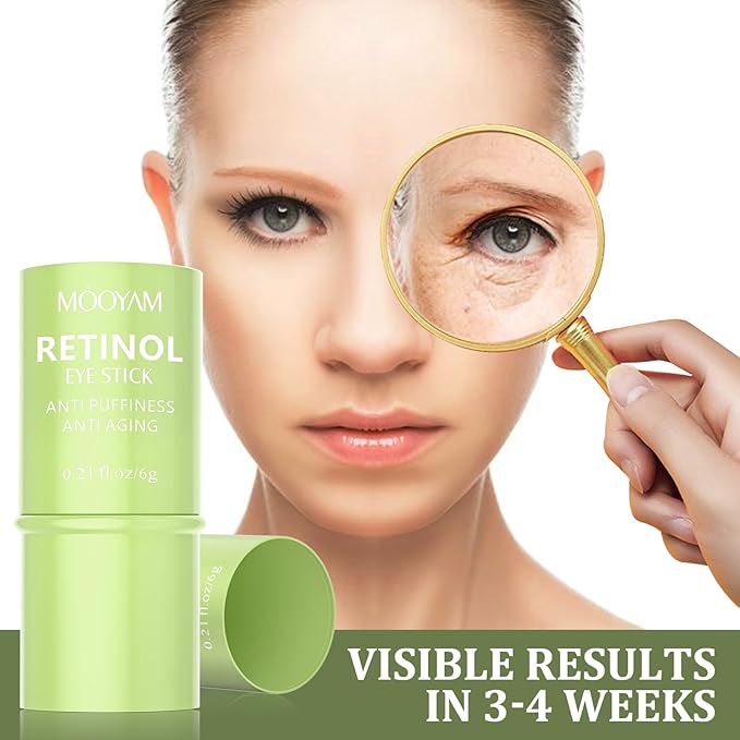 Retinol Eye Cream Brightening Eye Stick Anti-aging Eye Cream for Dark Circles and Puffiness Dark Circles Under Eye Treatment Under Eye Cream Puffy Eyes Treatment Firm Eye Bags Treatment for Men Women-VivaGrace Women