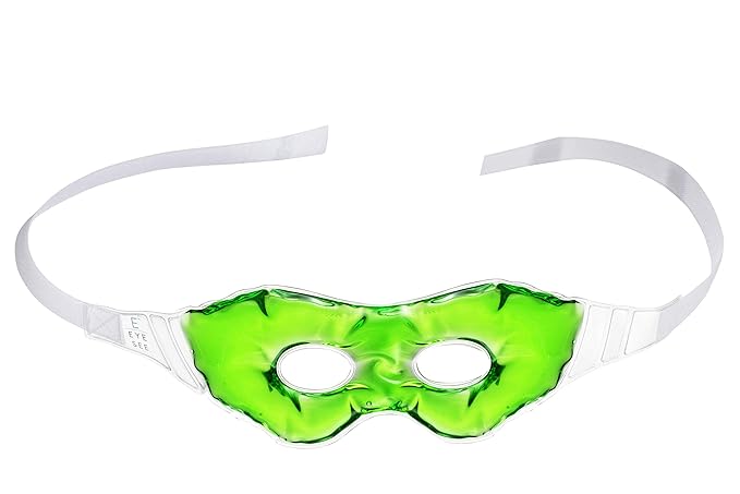 Gel Eye Mask for Puffiness and Dark Circles - Cooling Eye Masks for After Surgery and Headache/Stress Relief - Multiple Colors Available - Green-VivaGrace Women