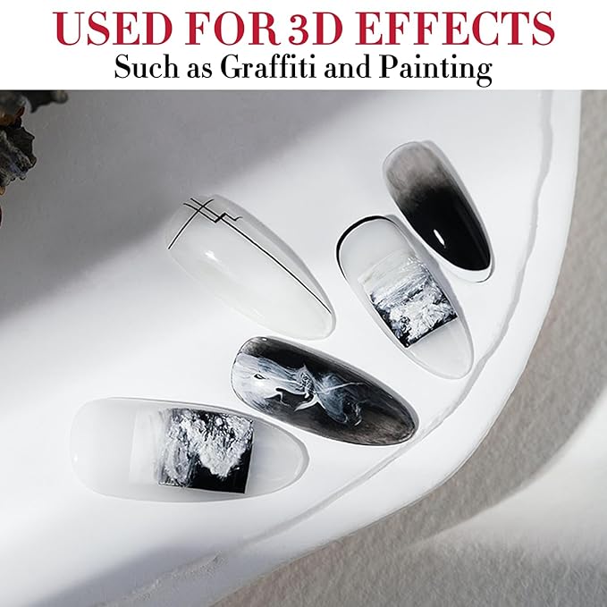 Double Rhythm 3D Nail Gel Solid Sculpting Gel for Nail Art Non-Sticky Hard Gel for Building Carving Molding Nail Extension Soak Off UV/LED Salon Home DIY 0.5 Oz (Gypsum White)-VivaGrace Women