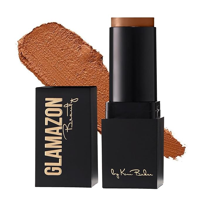 Glamazon Second to None Foundation Stick, Miss Mocha, Light-to-Full Coverage, Weightless Makeup With a Glowy Natural Finish-VivaGrace Women