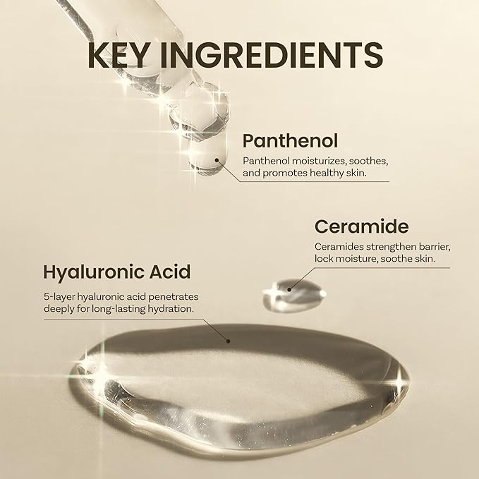 ONGREDIENTS Skin Barrier Calming Softener | Daily Soothing Toner for Dry, Sensitive Skin | Panthenol, Hyaluronic Acid, Ceramide, Hydrating, pH Balancing | Vegan, Korean Skin Care 250ml / 8.45 fl Oz-VivaGrace Women