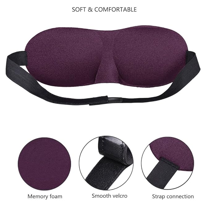 Purple Eye Mask for Sleep and Deep Meditation-VivaGrace Women