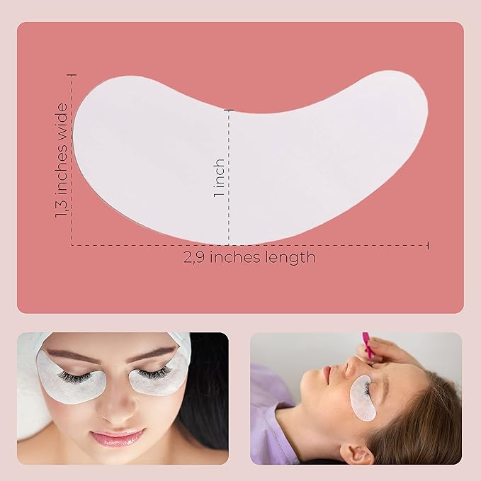50 Pairs Under Eye Pads, Hydrogel Eye Patches for Eyelash Extension, Lash Gel Pad, Eyelash Extension Gel Patches, DIY False Eyelash Makeup Eye Gel Pad, Fit Most Eye Shape Stick Well-VivaGrace Women