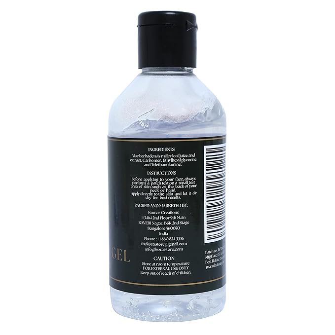 KORAI Aloe Vera Gel from freshly cut 99% Pure Aloe Vera Gel-Natural Ingredients-Vegan, Unscented - For Face, Skin and Hair-VivaGrace Women