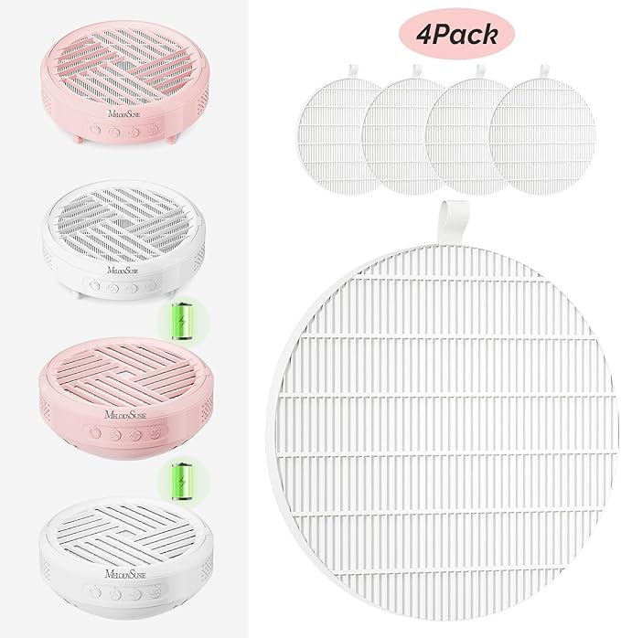 MelodySusie SProR Nail Dust Collector Replacement Filter,4 Pack Reusable Dust Filter for MelodySusie SProR Nail Dust Vacuum Fan Collector Extractor Electric Dust Suction Machine-VivaGrace Women