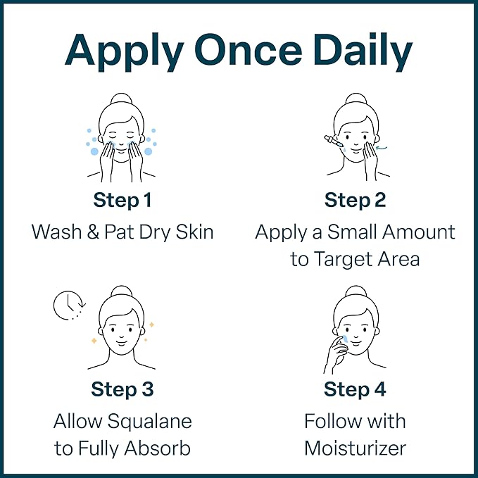 QRxLabs Pure Organic Squalane Oil & Vitamin E Oil for Face & Skin - 2 Fl Oz - USDA & ECOCERT Certified Organic Sugarcane - Hydrating Facial, Body & Hair Formula - Reduces Fine Lines & Wrinkles-VivaGrace Women