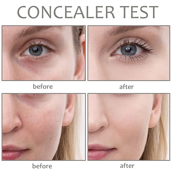 Concealer Contour Palette, 6 In 1 Color Correcting Concealer Contour Makeup Palette, Contouring Foundation Highlighting Makeup Kit for Dark Circles, Blemish With 2 Packs Brush (1#)-VivaGrace Women