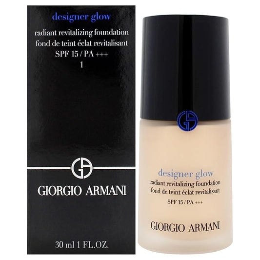 Designer Glow Radiant Revitalizing Foundation SPF 15 Plus - 1 by Giorgio Armani for Women - 1 oz Foundation-VivaGrace Women