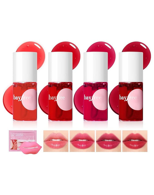 Lip Tint Stain Set, Lip Stain Long Lasting Lightweight Waterproof, Transfer-Proof, Non-sticky, Lip Makeup Matte Finish-VivaGrace Women