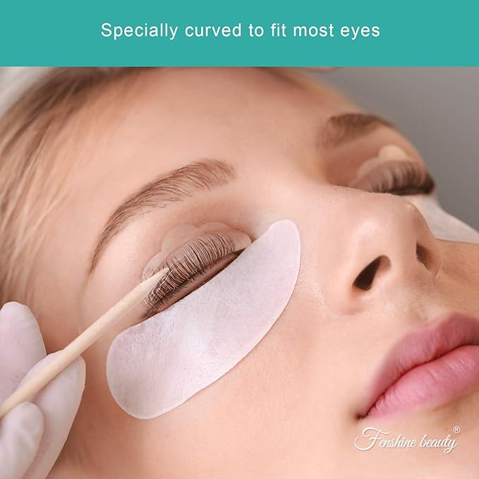 Fenshine 100 Pairs Eyelash Extension Eye Pads Lint Free Hydrogel Eye Patches Professional Under Eye Gel Pads for Lash Extensions Supplies (100 Pairs) …-VivaGrace Women