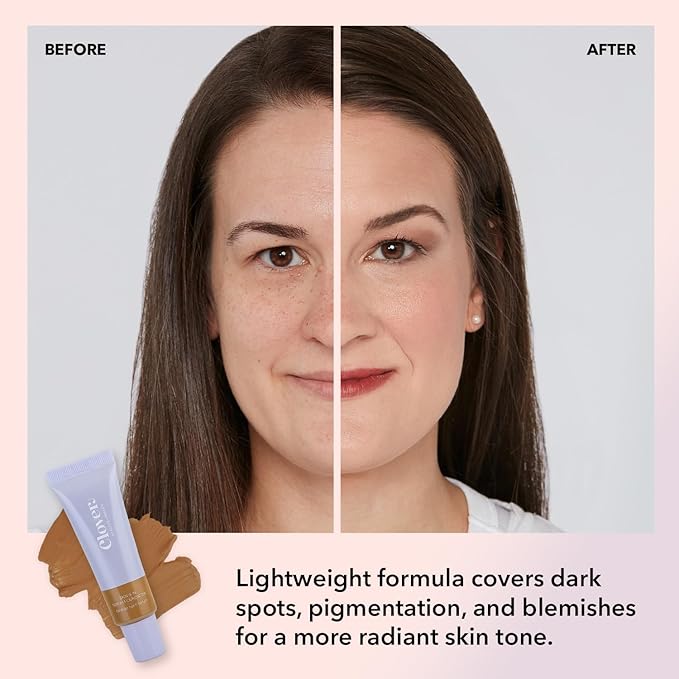 Clover Skin Is In Serum Foundation | Hydrating Face Serum, Lightweight Foundation, Cruelty-Free & Vegan | With Squalane And Sunflower Seed Wax | 30 ml - Shade 10 (Medium-Dark)-VivaGrace Women