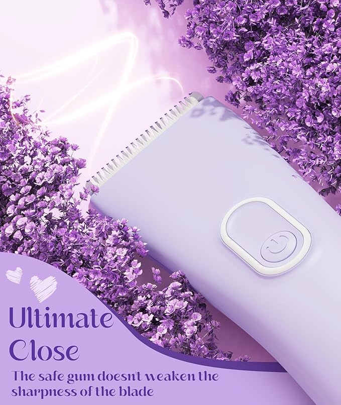 Bikini Trimmer for Women - Painless Pubic Hair Trimmer with 3 Shaving Speeds, IPX7 Waterproof Electric Razor, Cordless Women’s Bikini Shaver for Sensitive Skin-VivaGrace Women