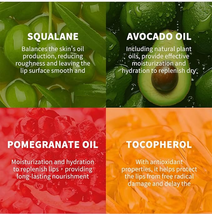 MAEPEOR Glowing Lip Oil 7 Colors Hydrating Lip Balm Nourishing Lip Care Lip Treatment Glossy Finish Non-sticky Moisturizing Lip Balm (05 Pink)-VivaGrace Women