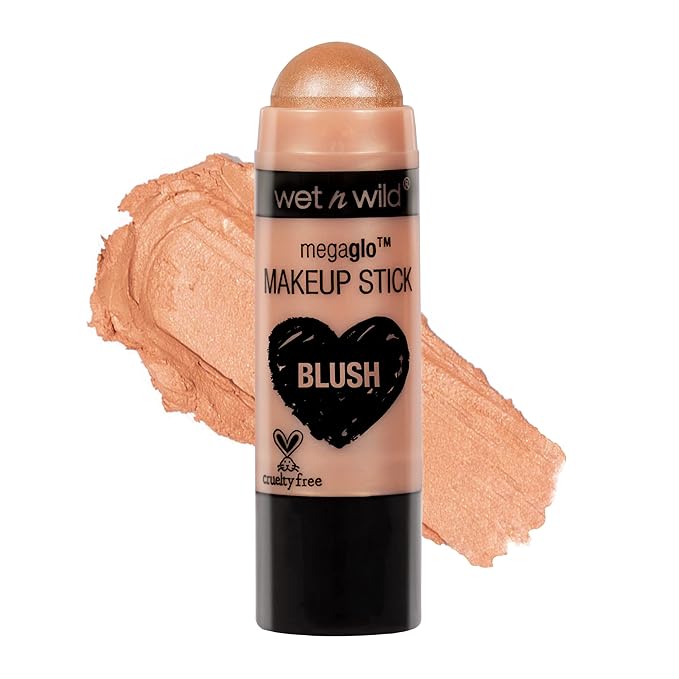 wet n wild MegaGlo Makeup Stick, Buildable Color, Versatile Use, Cruelty-Free & Vegan - Hustle & Glow-VivaGrace Women