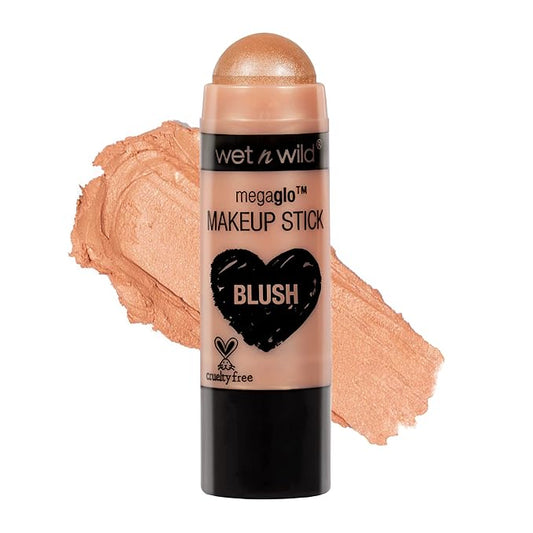 wet n wild MegaGlo Makeup Stick, Buildable Color, Versatile Use, Cruelty-Free & Vegan - Hustle & Glow-VivaGrace Women