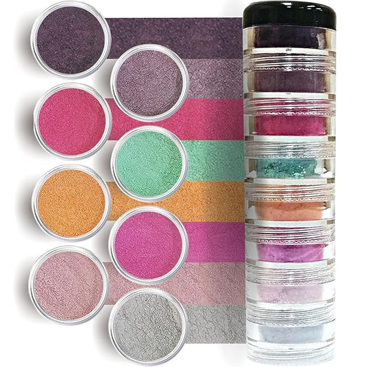 Loose Mineral Eyeshadow and Contouring Palette - Lolly Pop Candy 8 Shade Set-VivaGrace Women