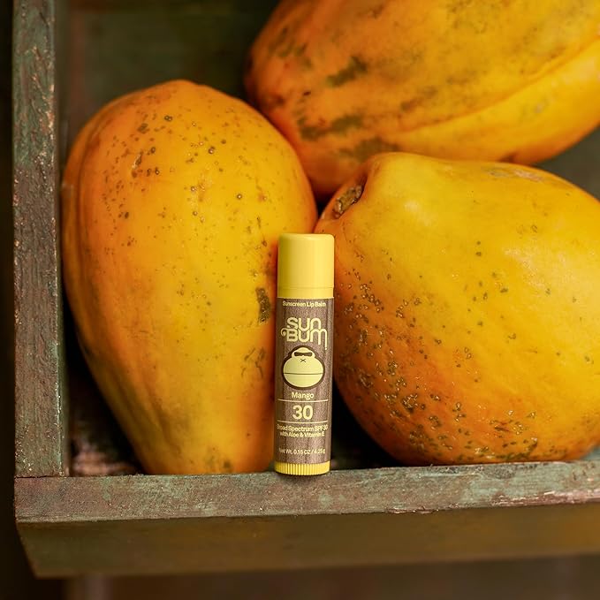 Sun Bum SPF 30 Sunscreen Lip Balm | Vegan and Cruelty Free Broad Spectrum UVA/UVB Lip Care with Aloe and Vitamin E for Moisturized Lips | Mango Flavor |.15 oz-VivaGrace Women