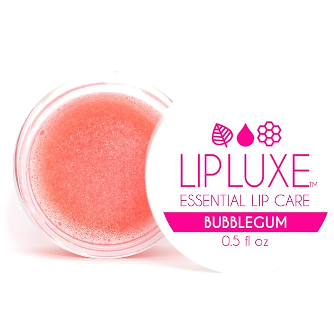 LipLuxe Bubblegum Lip Balm, 0.5 fl oz. — Moisturizing Lip Care for Dry Cracked Lips. Made with Honey, Vitamin E, Coconut Oil, Bubblegum Pink-VivaGrace Women