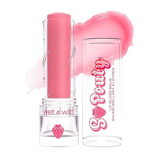 wet n wild Tinted Lip Balm Perfect Pout So Pouty Lip Gloss Balm Pink Sweetest Pick-VivaGrace Women