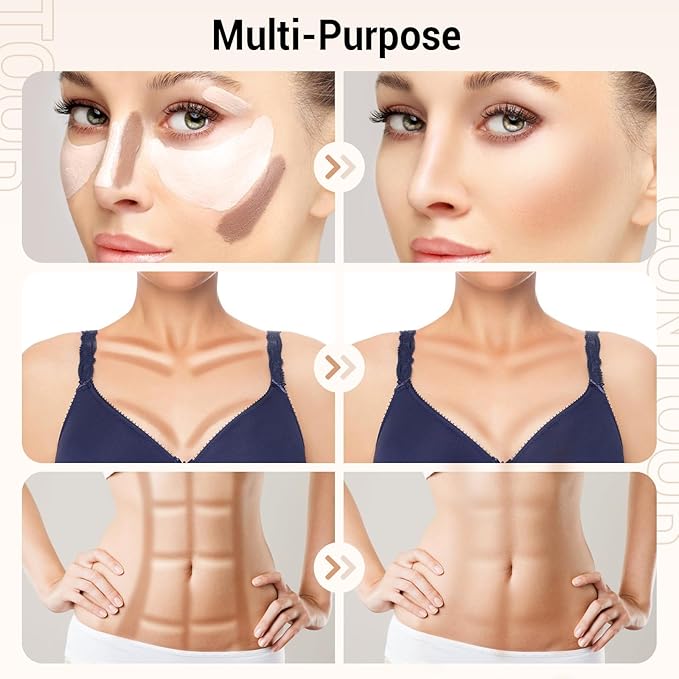 Cream Contour Stick Bronzer Highlighter Face Shaping & Contouring Matte Makeup Long Lasting Waterproof-VivaGrace Women