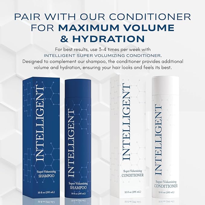 Intelligent Super Volumizing Hair Loss Shampoo - Strengthens Weakened Hair and Maximizes Volume | 10 fl oz (290 ml)-VivaGrace Women