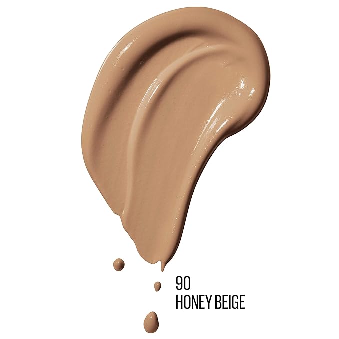 Maybelline Dream Radiant Liquid Medium Coverage Hydrating Makeup, Lightweight Liquid Foundation, Honey Beige, 1 Count-VivaGrace Women