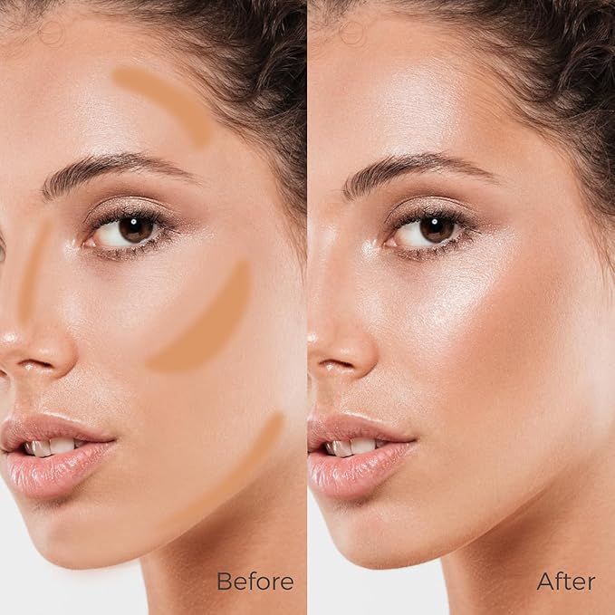 Contour Stick Makeup, Cream Contour Stick for A Naturally Sculpted Look,Long-Wear & Hydrating Formula, Buildable Color for Fair to Fair Light | Vegan & Cruelty-Free | 15g/0.53fl.Oz-VivaGrace Women