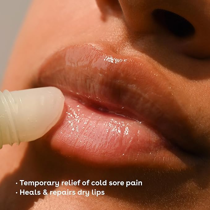 eos Medicated Lip Balm - The Fixer | Lip Care to Repair and Protect Chapped and Dry Lips | Instant Cooling and Pain Relief with Natural Ingredients | 0.35 oz-VivaGrace Women