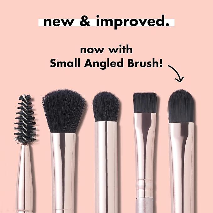 e.l.f. Ultimate Eyes 5 Piece Brush Collection, Makeup Brushes For Eyeliner, Eyeshadow, Brows & more, Vegan & Cruelty-Free-VivaGrace Women