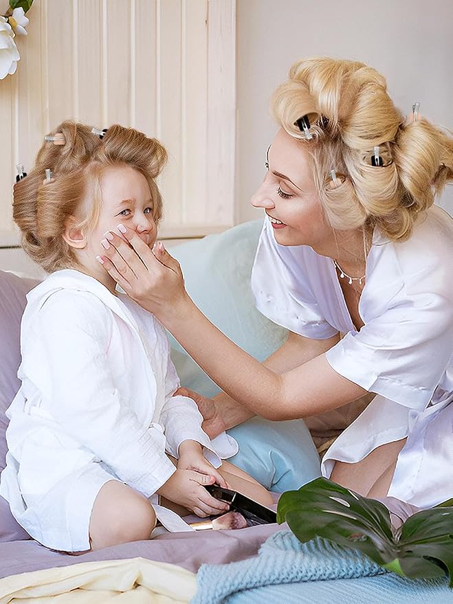 8Pcs No Bend No Crease Hair Clips- Styling Duck Bill Clips Alligator Hair Barrettes for Styling Sectioning, Small Gifts for Women Girls Salon Hairstyle Hairdressing Bangs Waves, Black & Pink-VivaGrace Women