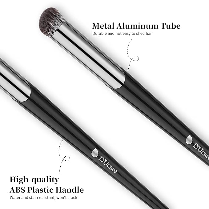 DUcare Concealer Brush Under Eye, Angled Small Nose Contour Brush, Mini Thin Slanted Foundation Dark Circles Puffiness, Puffy Face Eyebrow Eyes, Liquid Cream Blending-VivaGrace Women