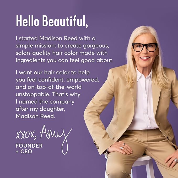 Madison Reed Radiant Hair Color Kit | 10NGV Light Golden Blonde (Amalfi Blonde) for 100% Gray Hair Coverage | Salon Quality Permanent Hair Dye | PPD-Free & Ammonia-Free | (Packaging May Vary) 1 Pack-VivaGrace Women