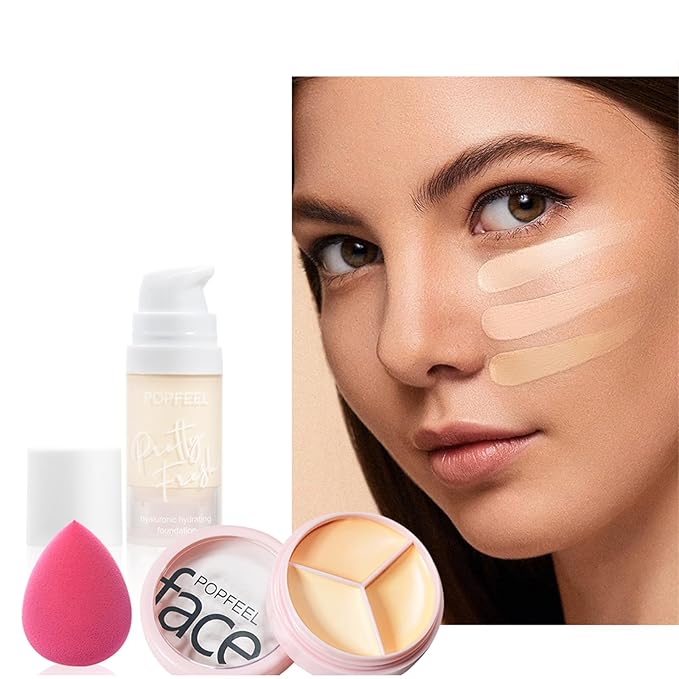 All in One Makeup Kit, Full Starter Essential Makeup Kit for Women Beginners Includes Foundation Concealer Lipgloss Mascara Eyeliner Pencil Powder Shadow Set-VivaGrace Women