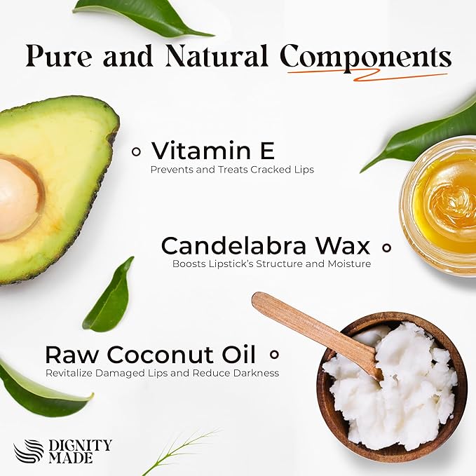 Moisturizing Lip Balm – Soothing & Fragrance-Free, Pack of 5 - Vegan w/Nourishing Coconut Oil, Cocoa Butter & Essential Oils – 4.4ml (0.15oz) Each – Lip Care Set-VivaGrace Women