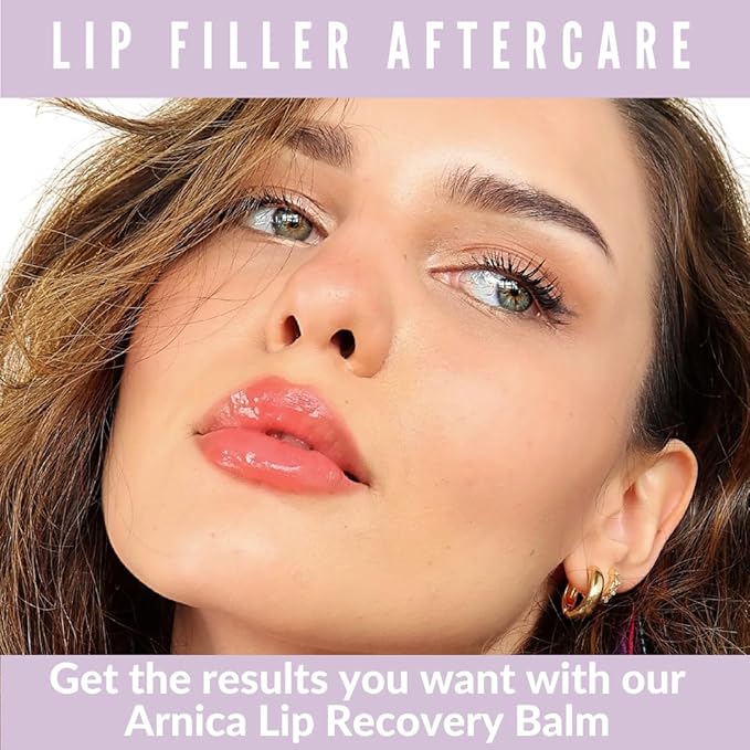 Arnica Lip Balm - Lip Filler Aftercare with Arnica Montana and Bromelain, Topical Bruise Balm Masque for Lip Flip Injections and Implant Surgery to aide with Bruising, Swelling and Redness-VivaGrace Women