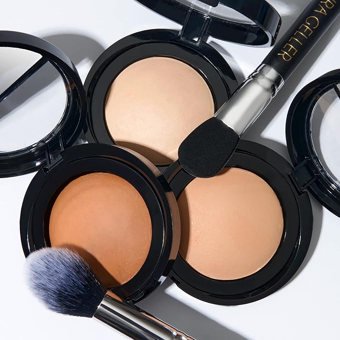 LAURA GELLER NEW YORK Baked Blurring + Setting Powder, Translucent Makeup Setting Powder For Soft-Focus Finish, Minimize Fine Lines and Pores, Porcelain/Fair-VivaGrace Women