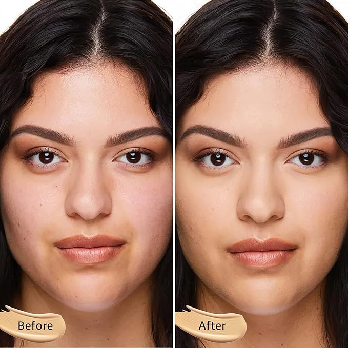 Mushroom Head Air Cushion CC Cream Foundation - Moisturizing & Long-Lasting BB Cream Concealer Makeup Base for All Skin Types, Brighten Long - Lasting Even Color Correcting Concealer (Buff Beige)-VivaGrace Women