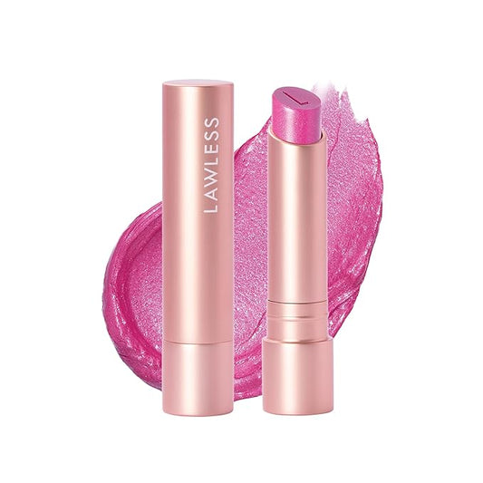 Lawless Forget the Filler Lip Plumping Line Smoothing Tinted Balm - Candy Girl - Premium Tinted Lip Balm with Natural Ingredients to Plump and Smooth Lips for a Firmer, Fuller Look - 0.09 oz-VivaGrace Women